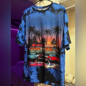 oversized graphic tea